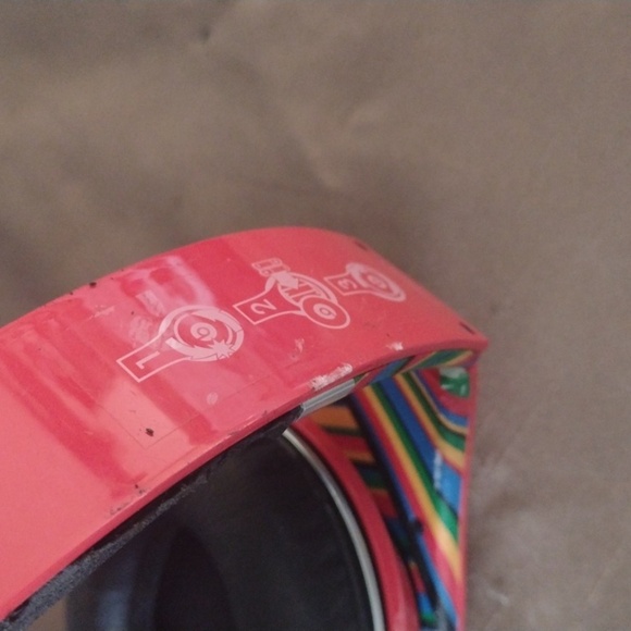 Red and Multicolor Coke Headphones - Picture 4 of 4